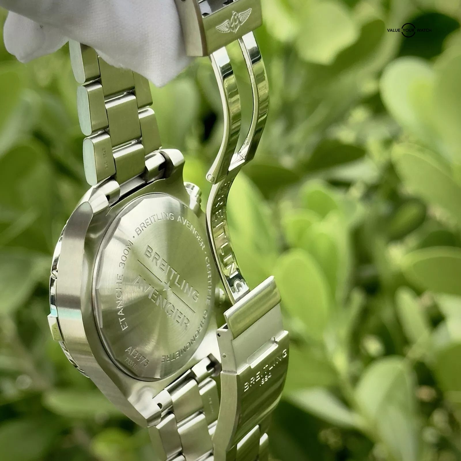 Breitling Super Avenger 48MM Black Dial A13375 & Bracelet - Warranty - Full Set - Image 7