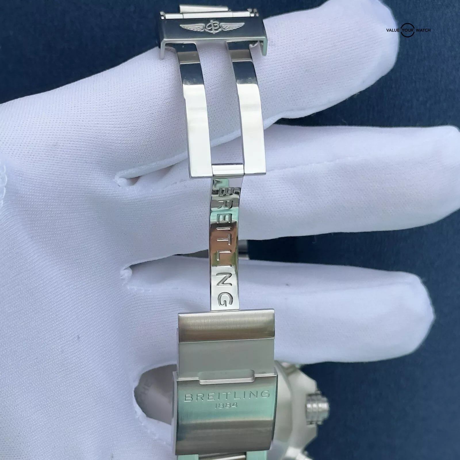 Breitling Super Avenger 48MM Black Dial A13375 & Bracelet - Warranty - Full Set - Image 10