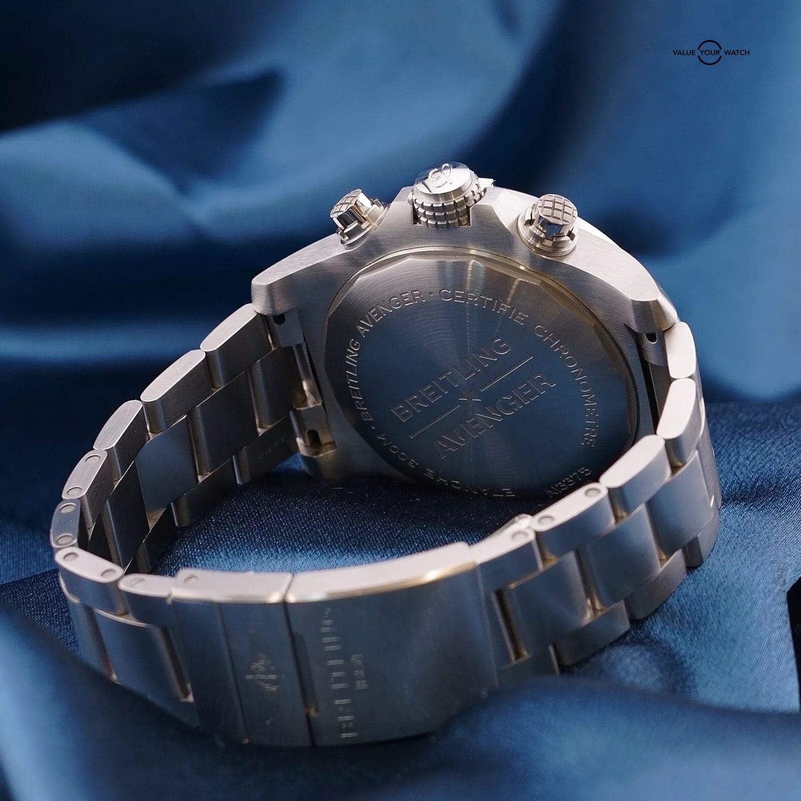 Breitling Super Avenger 48MM Black Dial A13375 & Bracelet - Warranty - Full Set - Image 14