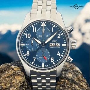 IWC Pilot’s Blue Dial Chronograph Men’s Watch – IW388102
