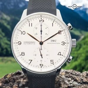 IWC Portuguese Chronograph Silver Dial 41mm Automatic Mens Watch IW371445