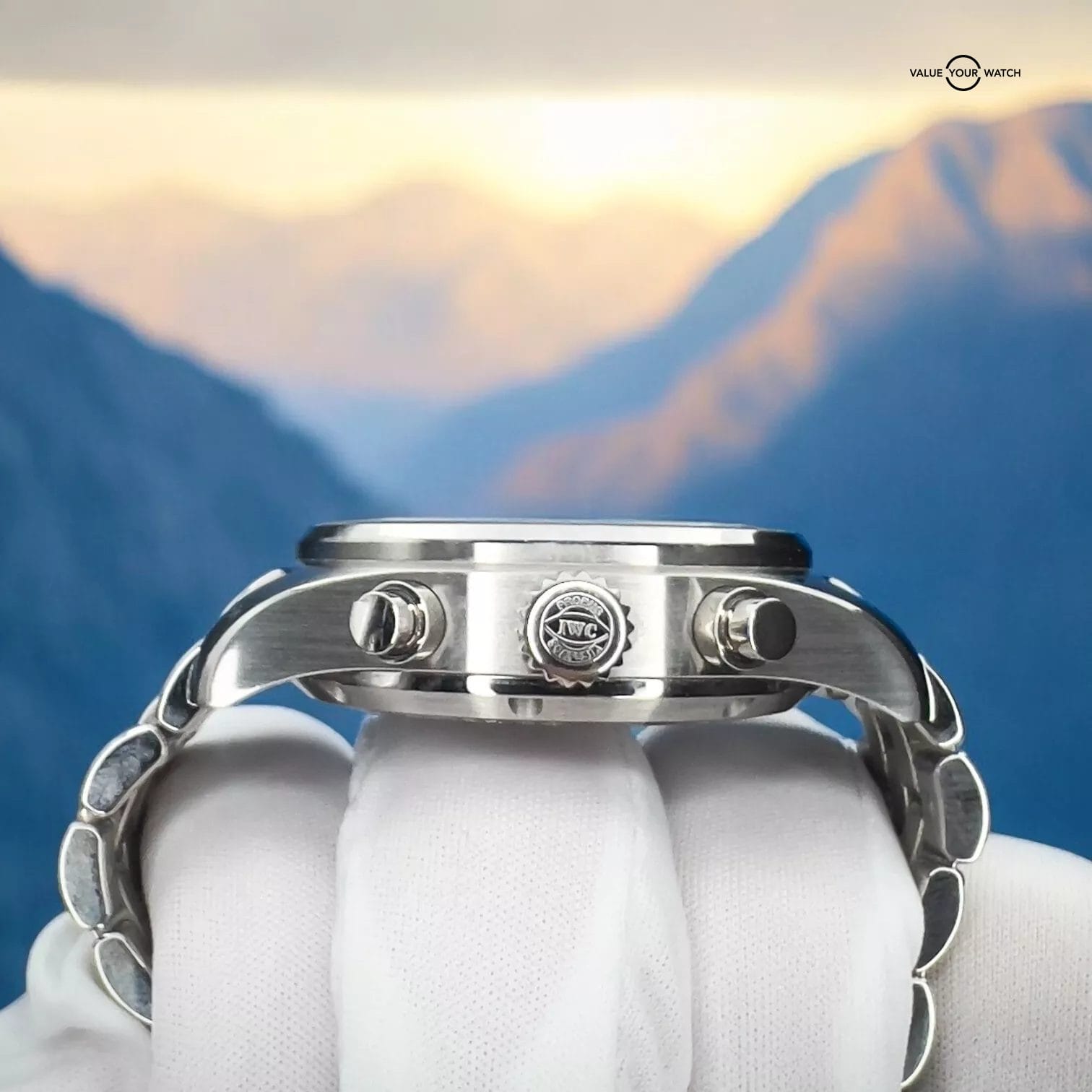 IWC Pilot's Blue Dial Chronograph Men's Watch - IW388102 - Image 9