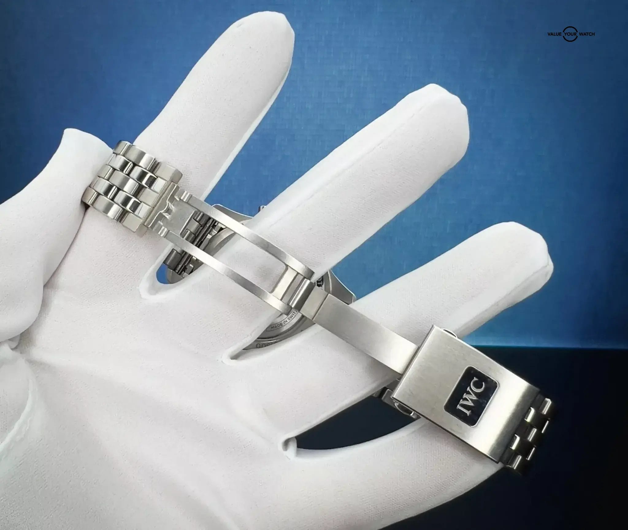 IWC Pilot's Blue Dial Chronograph Men's Watch Box & Papers IW377714 - Image 10