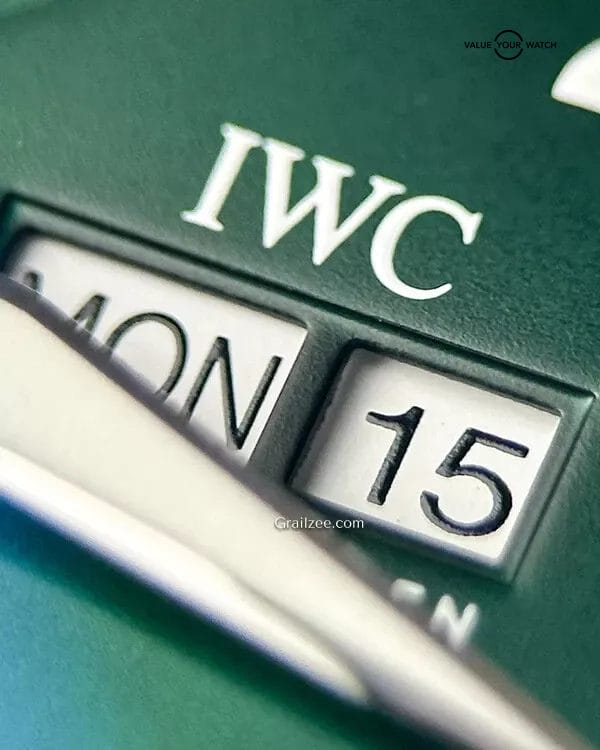 IWC Pilot's Watch GreenDial Chronograph Men's Watch Box & Papers IW388103 - Image 9