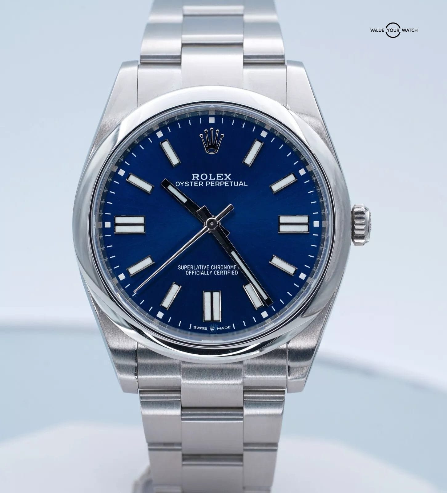 Rolex Oyster Perpetual 41 124300 Blue Dial Stainless Steel! - Image 2