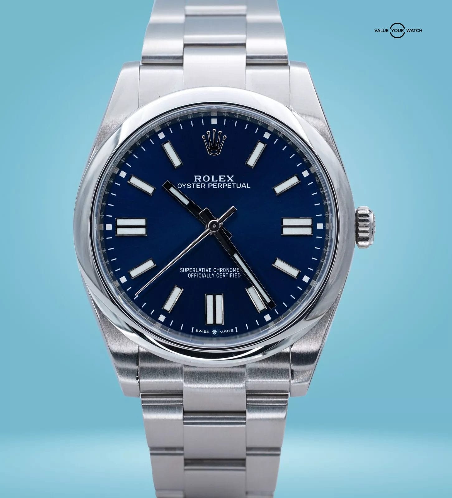 Rolex Oyster Perpetual 41 124300 Blue Dial Stainless Steel! - Image 20
