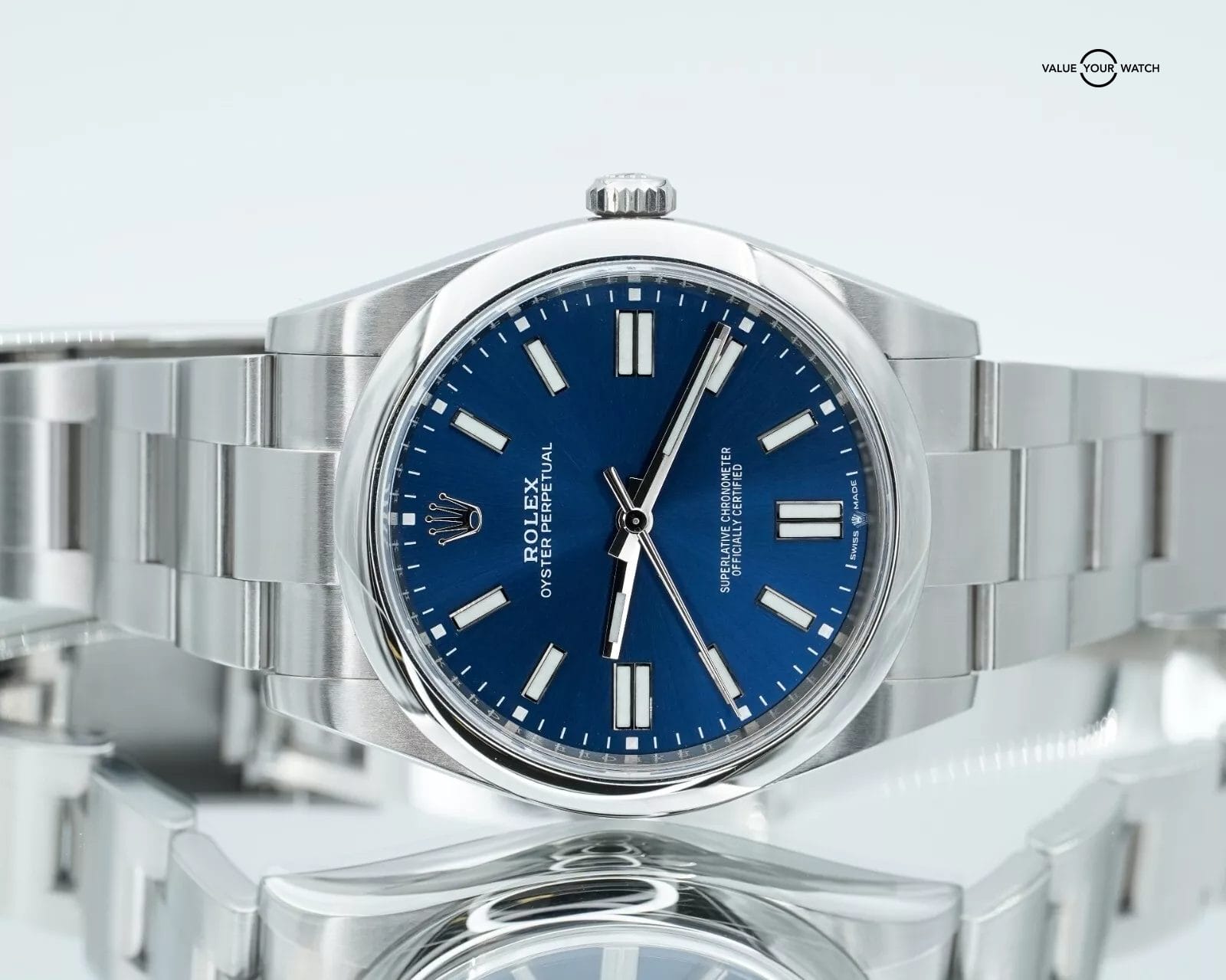 Rolex Oyster Perpetual 41 124300 Blue Dial Stainless Steel! - Image 21