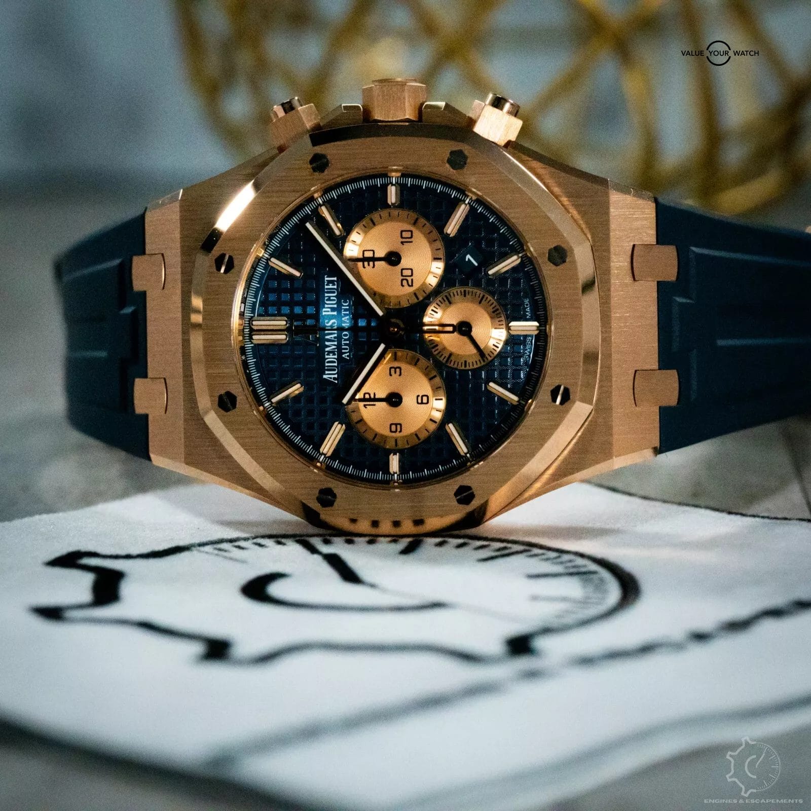Audemars Piguet Royal Oak Chronograph Rose Gold Box/Papers- 26331OR.OO.D315CR.01 - Image 5