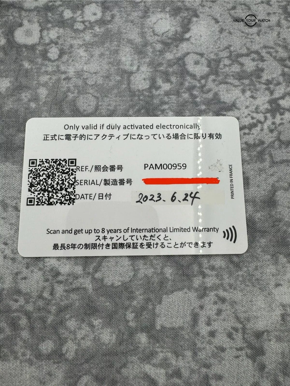 2023 Panerai Luminor Submersible 42 Grey Dial Blue Bezel PAM00959 Box and Papers - Image 4