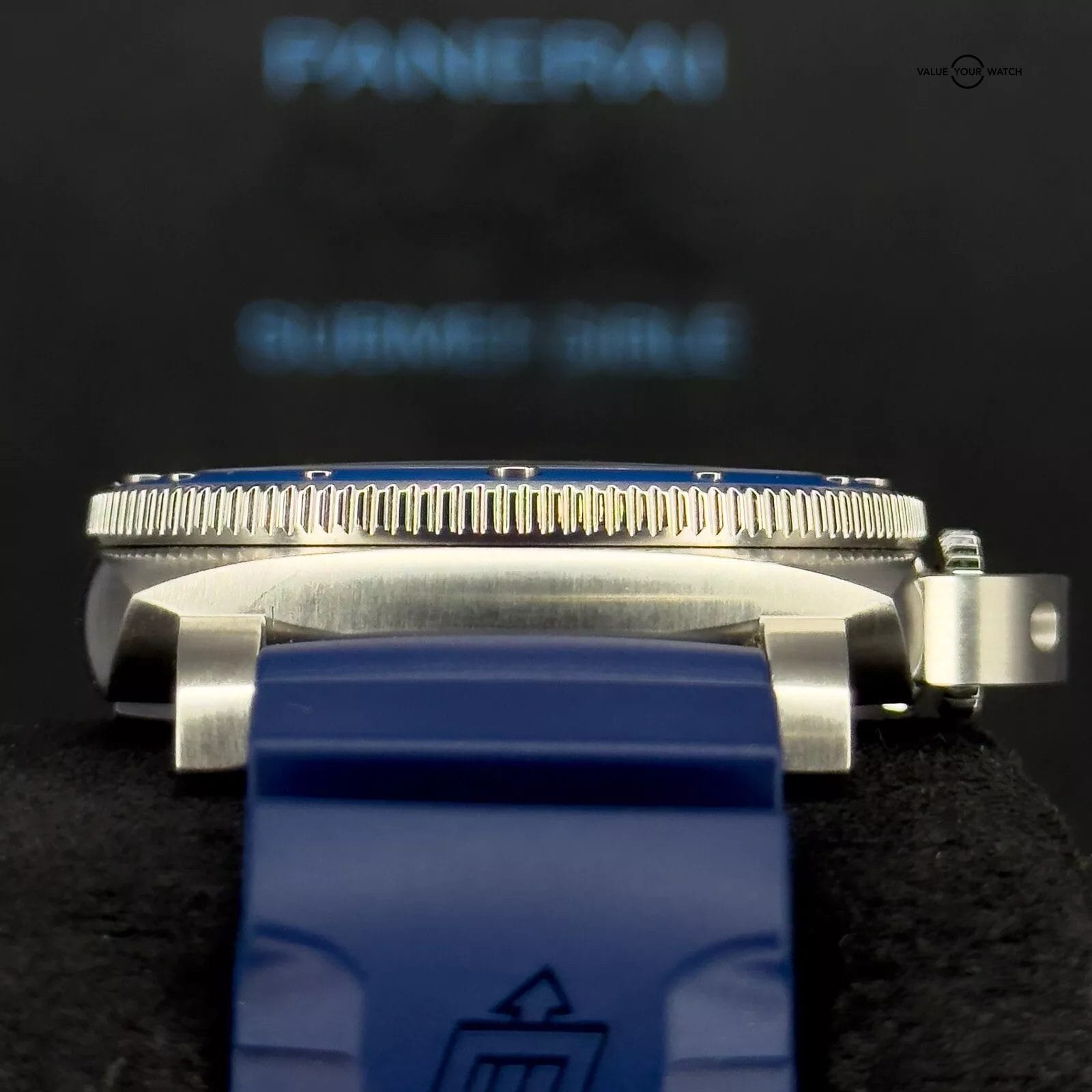 2023 Panerai Luminor Submersible 42 Grey Dial Blue Bezel PAM00959 Box and Papers - Image 7