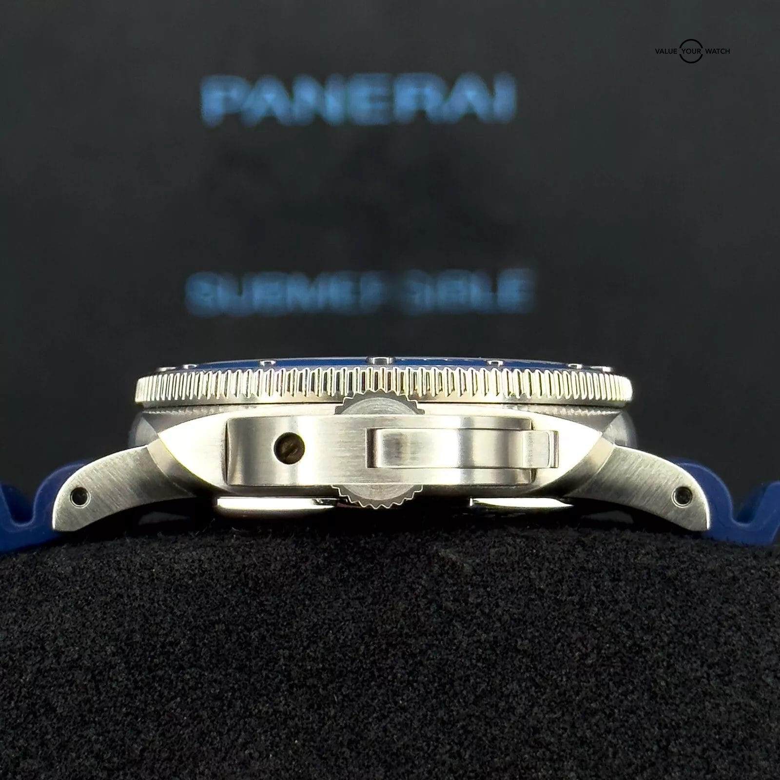 2023 Panerai Luminor Submersible 42 Grey Dial Blue Bezel PAM00959 Box and Papers - Image 10