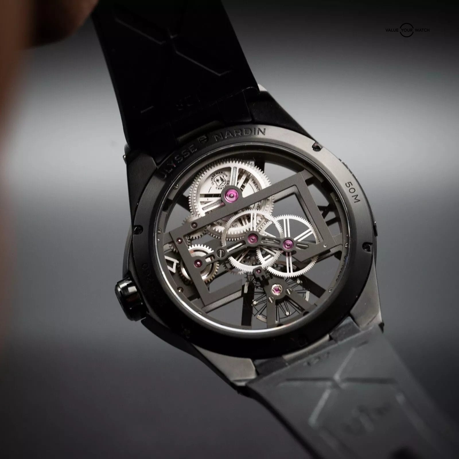 Ulysse Nardin Executive Skeleton X 3713-260-3/BLACK 42mm Titanium Complete Set - Image 4