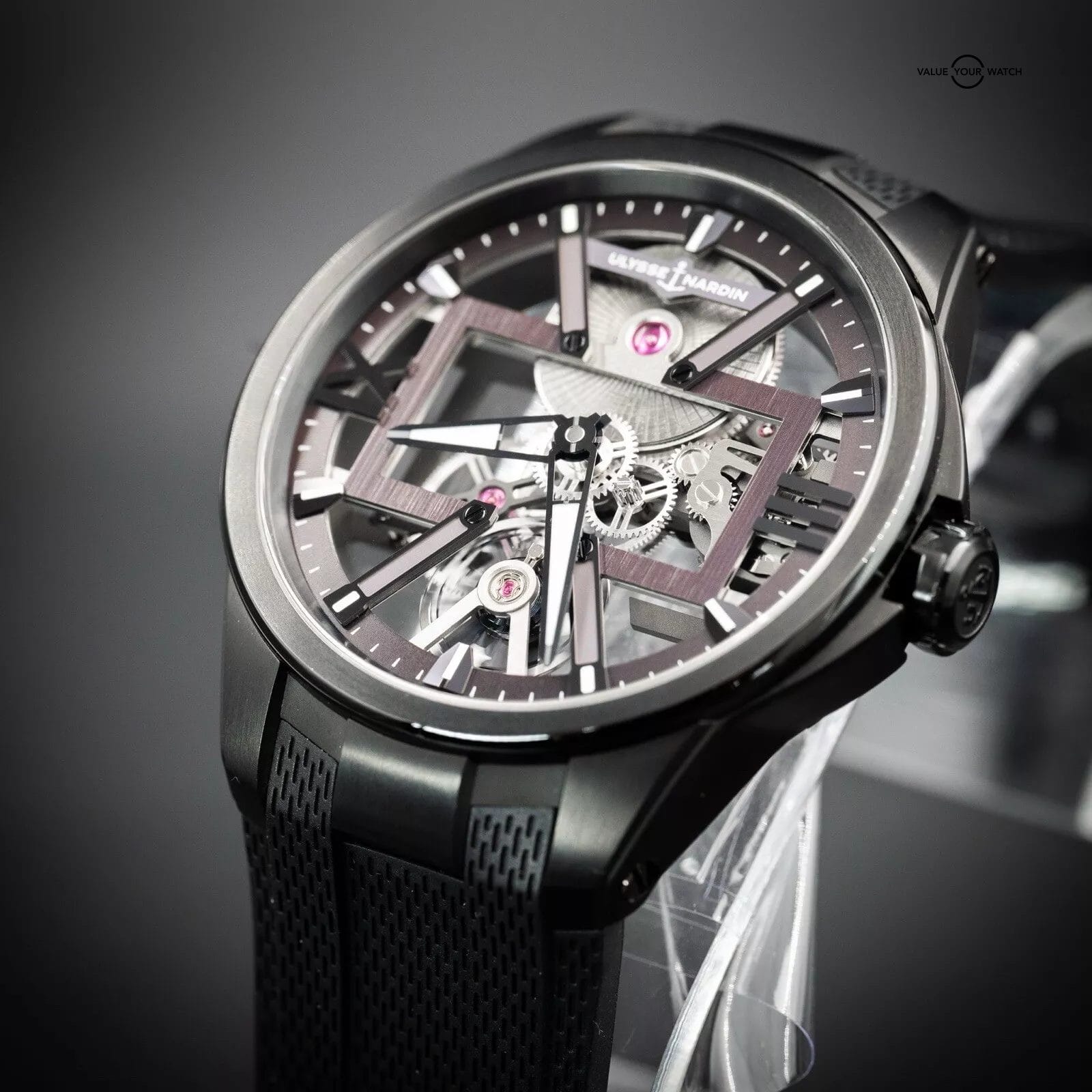 Ulysse Nardin Executive Skeleton X 3713-260-3/BLACK 42mm Titanium Complete Set - Image 8