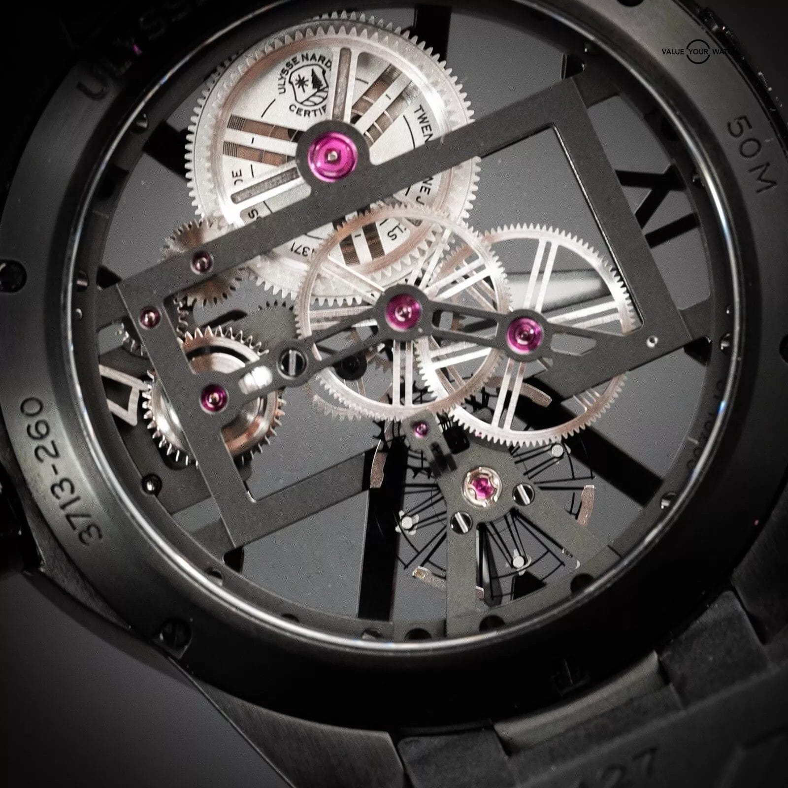 Ulysse Nardin Executive Skeleton X 3713-260-3/BLACK 42mm Titanium Complete Set - Image 9