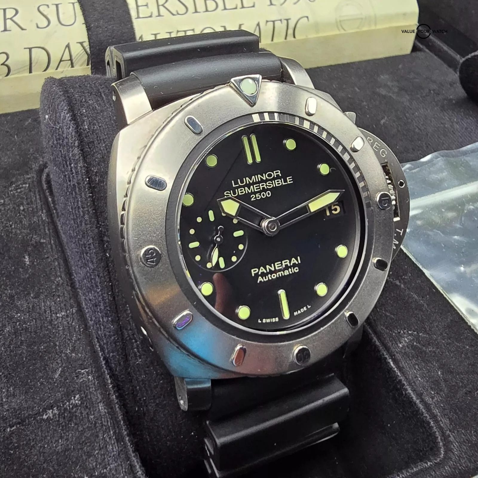 Panerai Luminor Submersible 2500 47mm Titanium, Full set! PAM00364