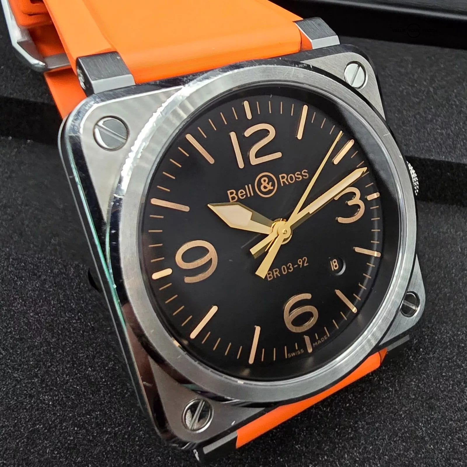 Bell & Ross BR03-92-S golden heritage, 42mm full set with extra OEM straps!