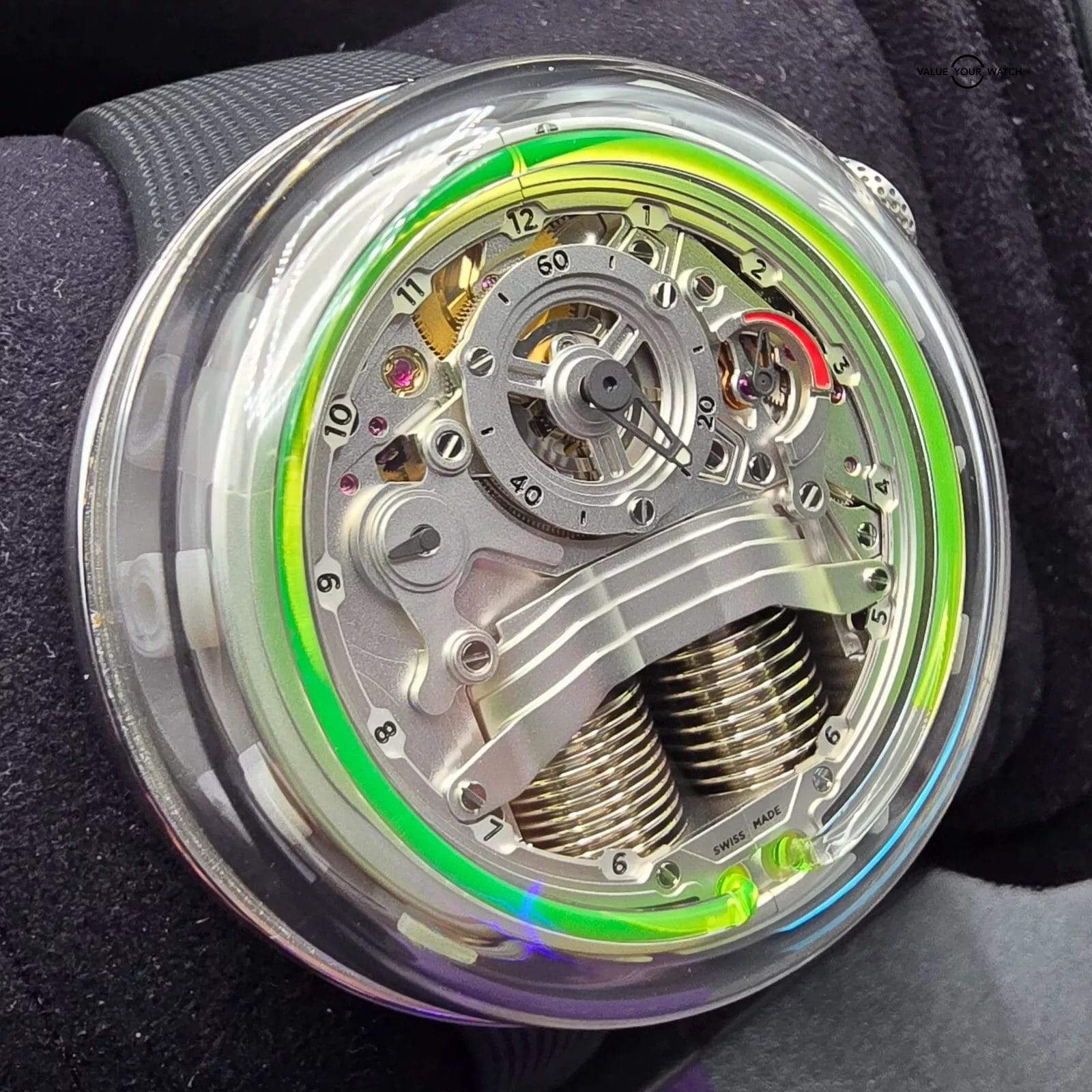 HYT H5 Green, Fluid Mechanical Skeleton Timepiece! Full set, 1 of 25 limited run