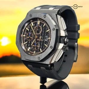 Audemars Piguet Royal Oak Offshore “Gold Hands” Men’s Ceramic Watch – 26405CE