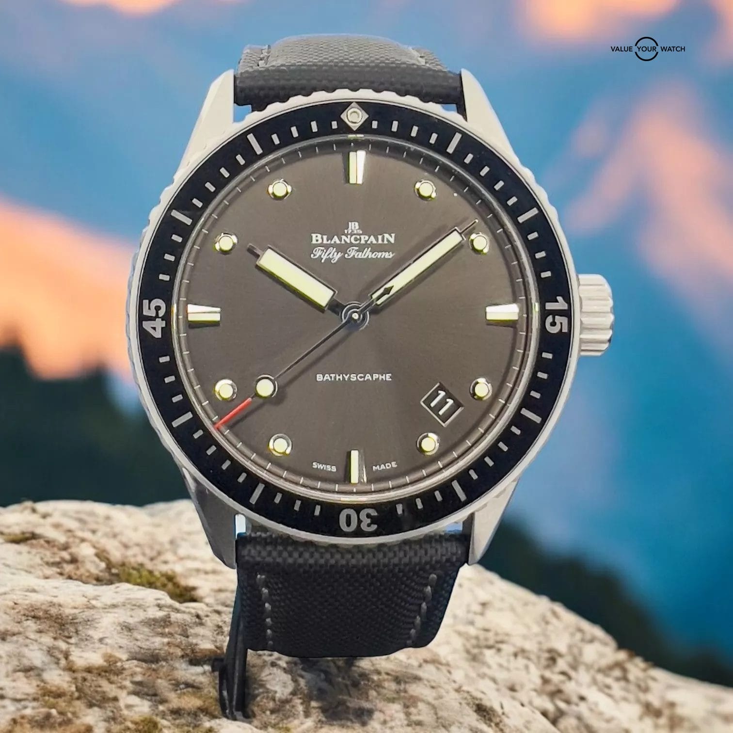 Blancpain Fifty Fathoms Bathyscaphe Men Watch 5000-1110-B52A Box & Papers - Image 4