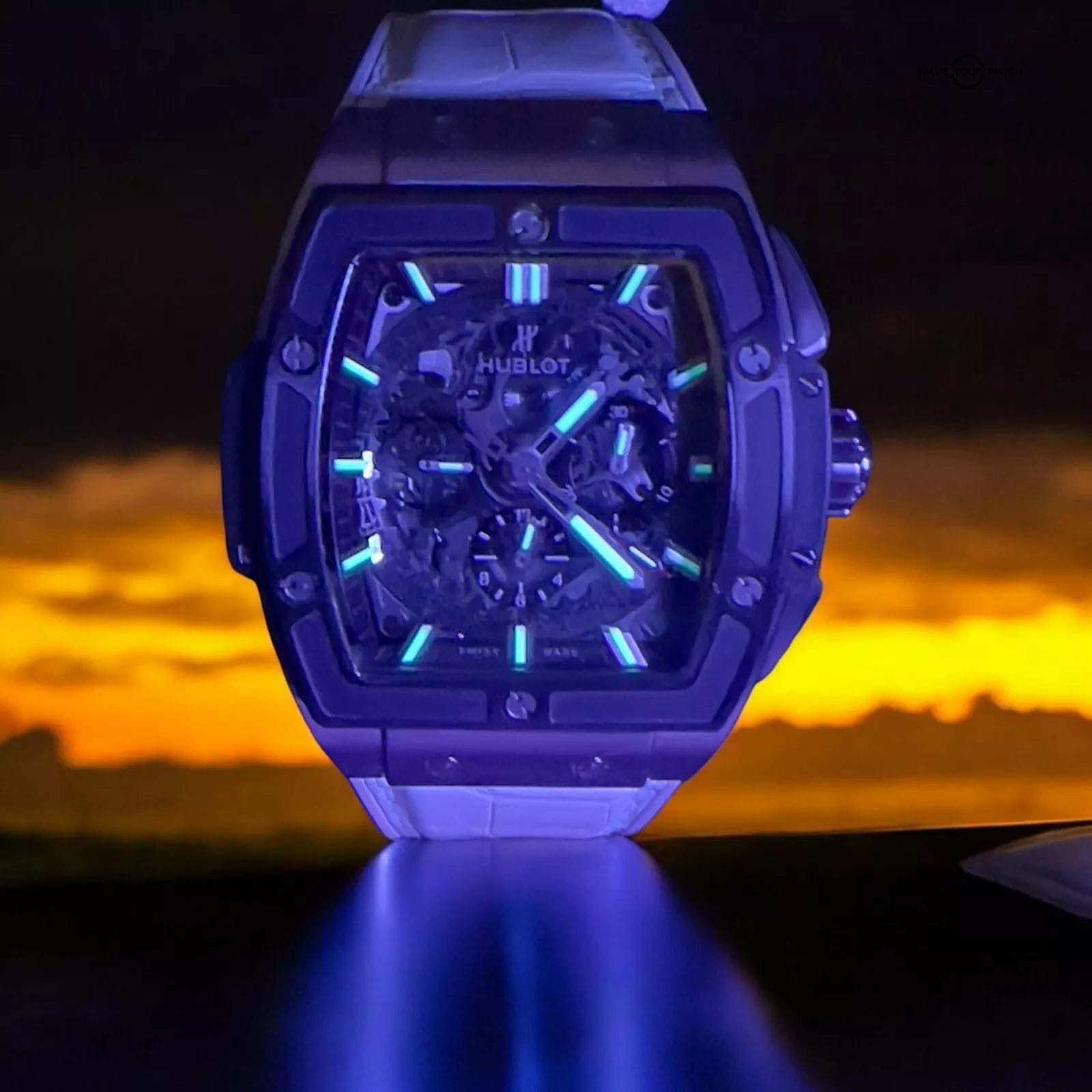 Hublot Spirit of Big Bang Skeleton Dial Chronograph Men's Watch - 641.NM.0173.LR - Image 4