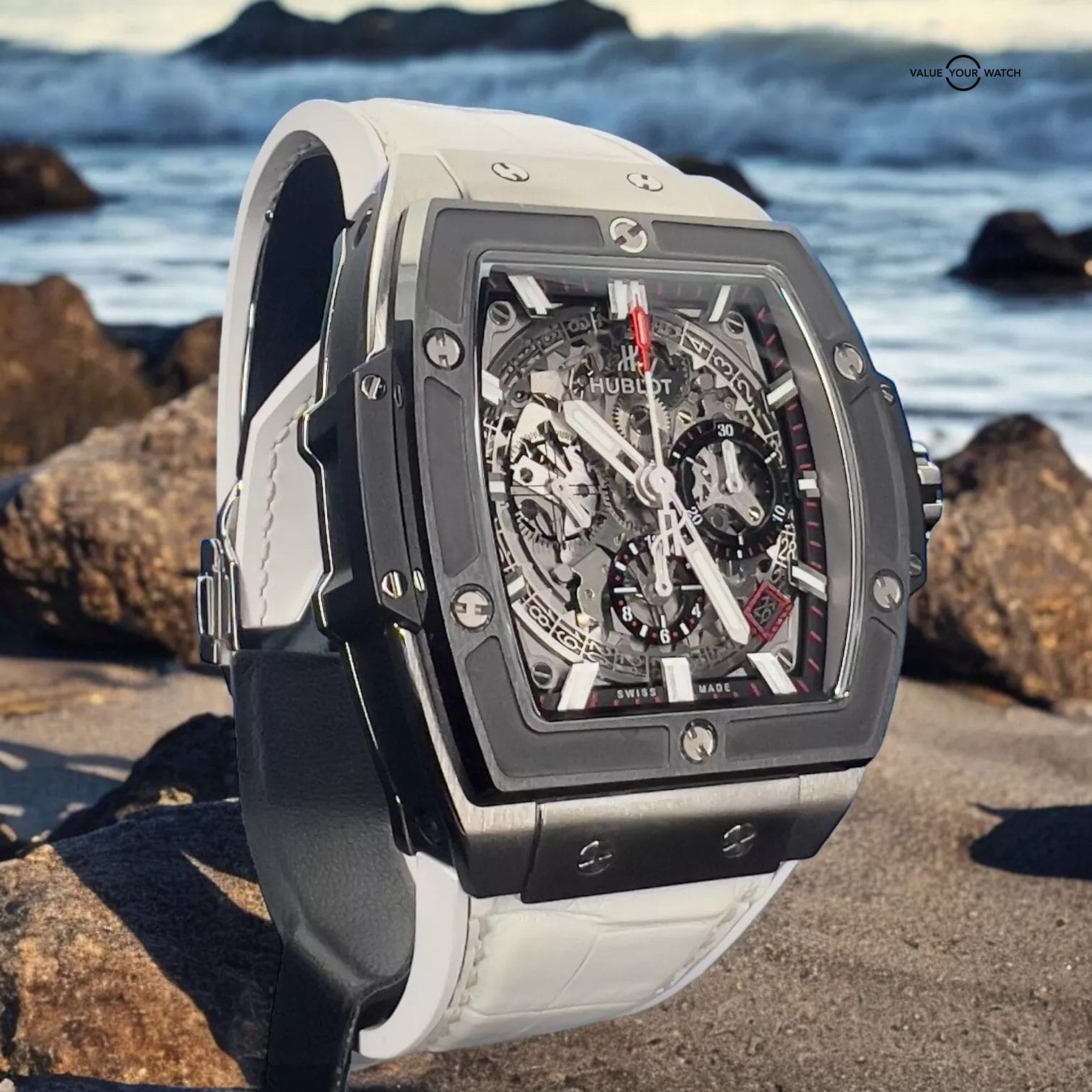 Hublot Spirit of Big Bang Skeleton Dial Chronograph Men's Watch - 641.NM.0173.LR - Image 6