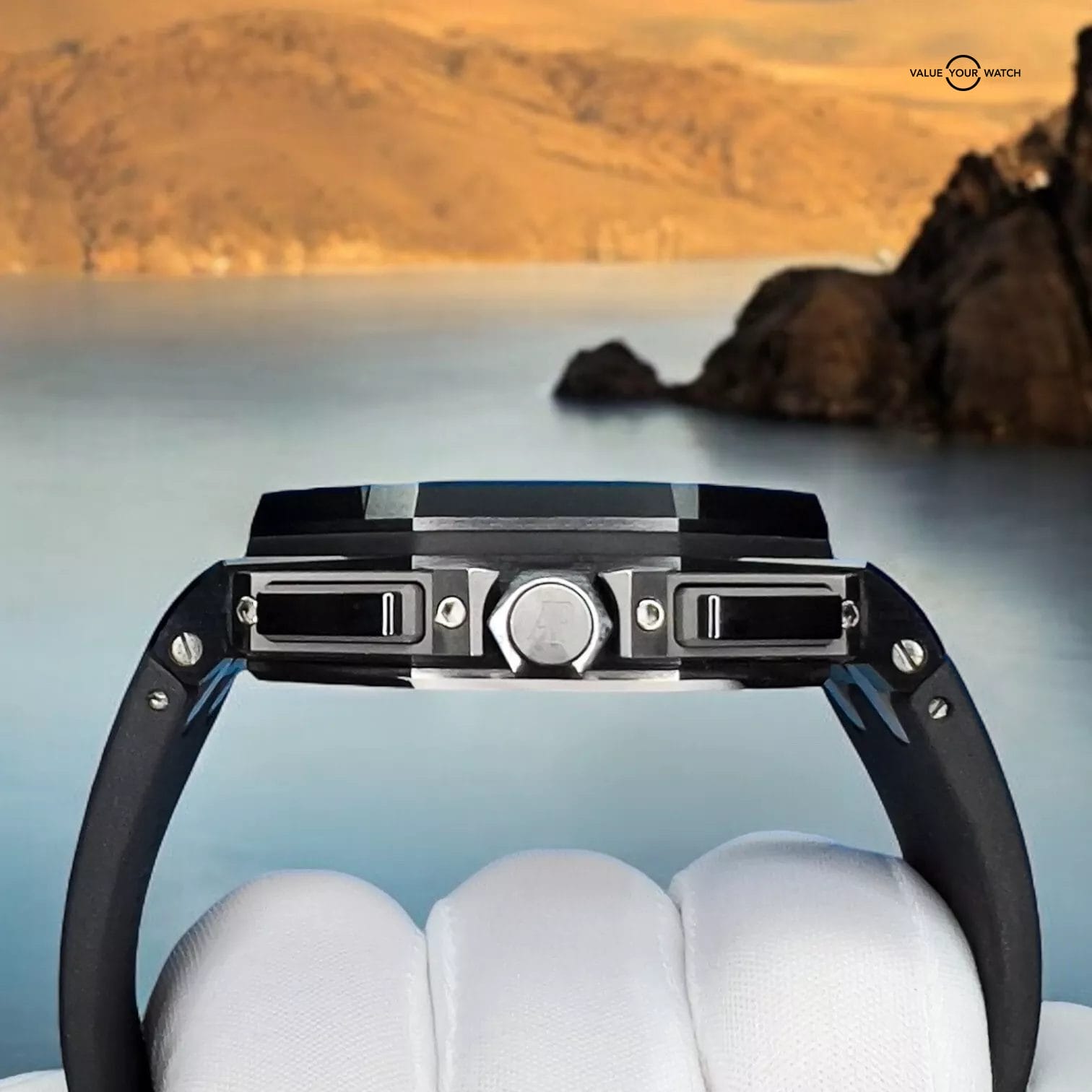 Audemars Piguet Royal Oak Offshore "Gold Hands" Men's Ceramic Watch - 26405CE - Image 15