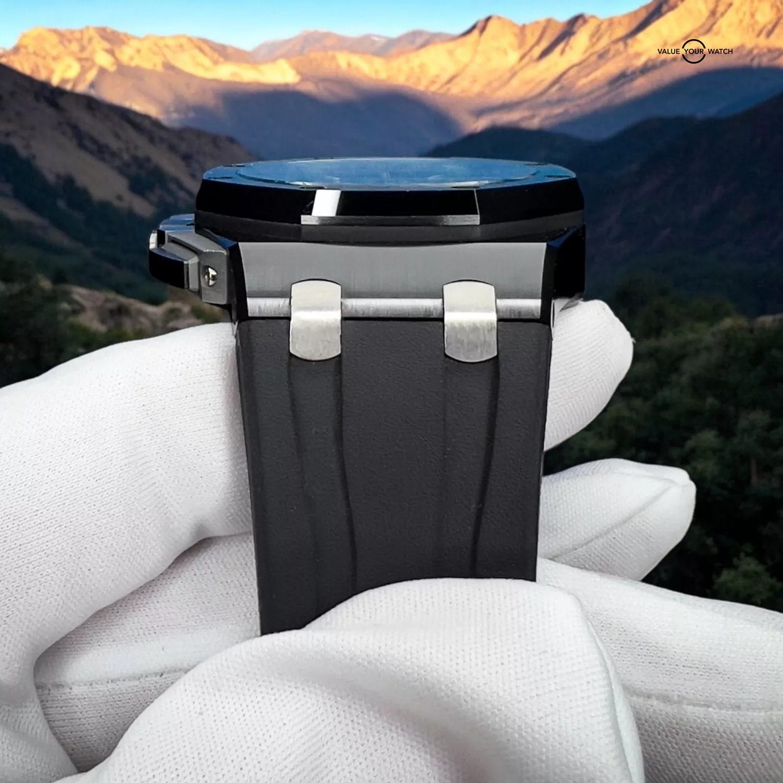 Audemars Piguet Royal Oak Offshore "Gold Hands" Men's Ceramic Watch - 26405CE - Image 8