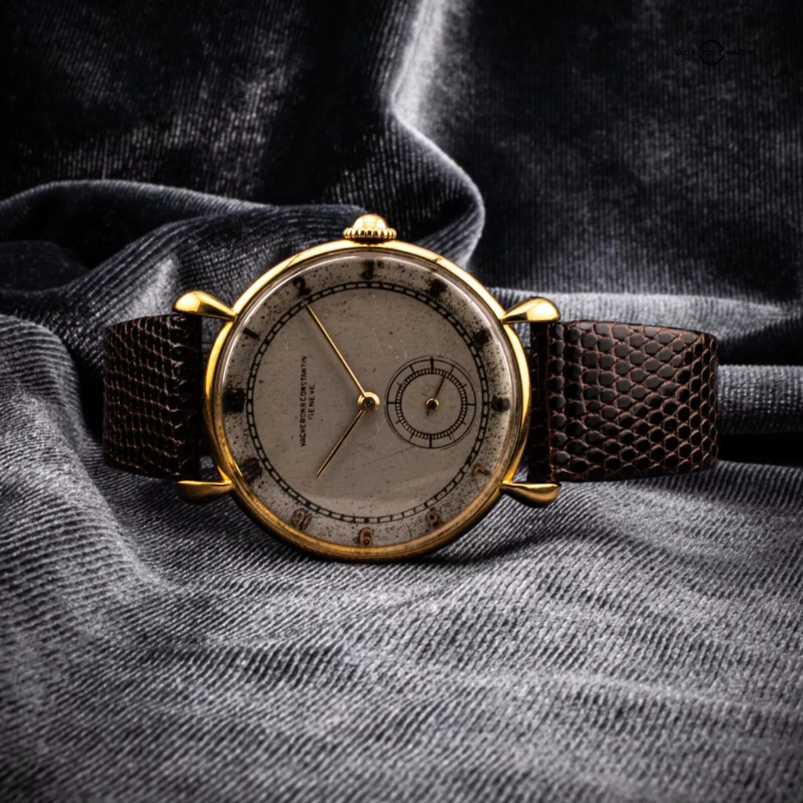 Vacheron Constantin 18K Yellow Gold, cal 453 Watch with Tear Drop Lugs, Ref 4126 - Image 5