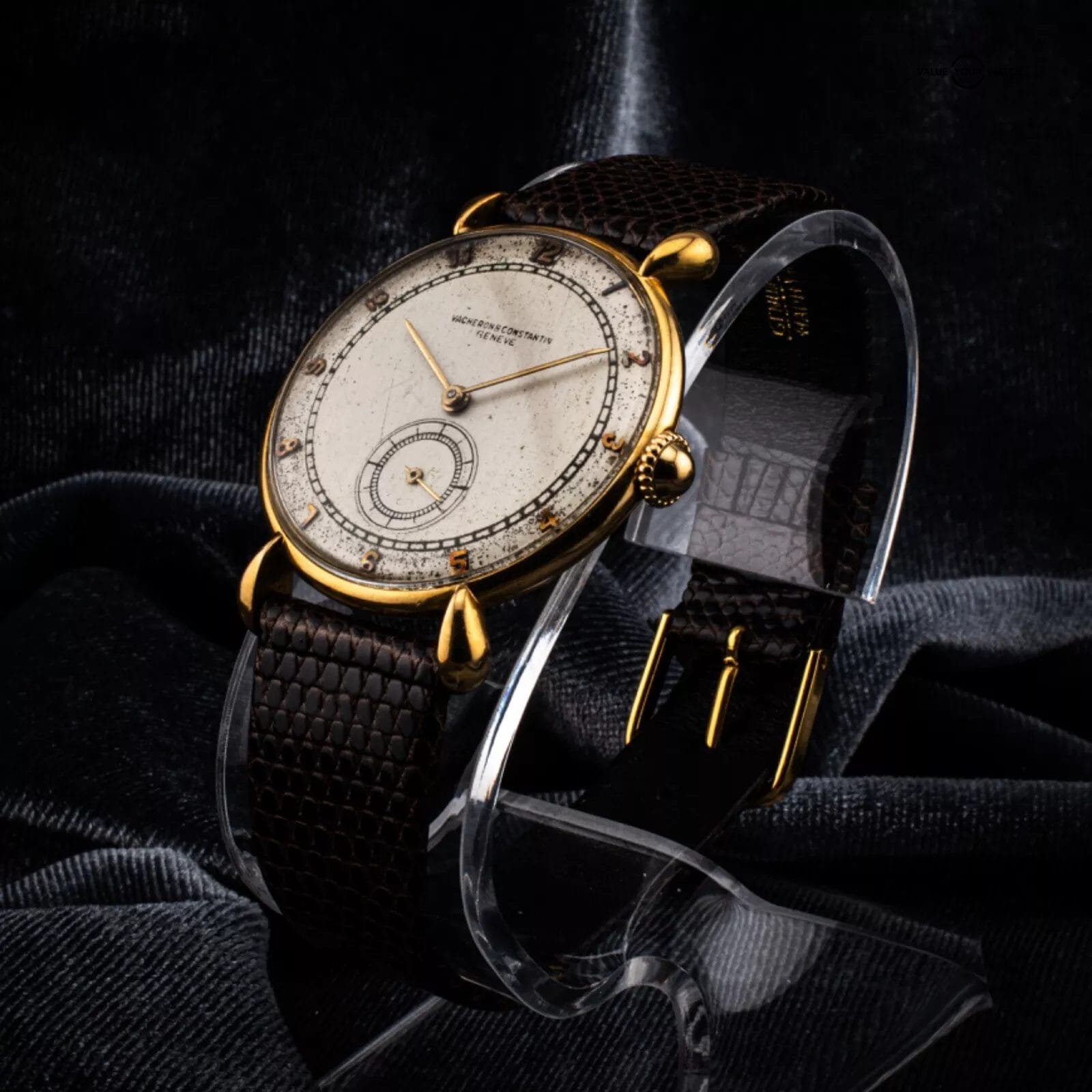 Vacheron Constantin 18K Yellow Gold, cal 453 Watch with Tear Drop Lugs, Ref 4126 - Image 13