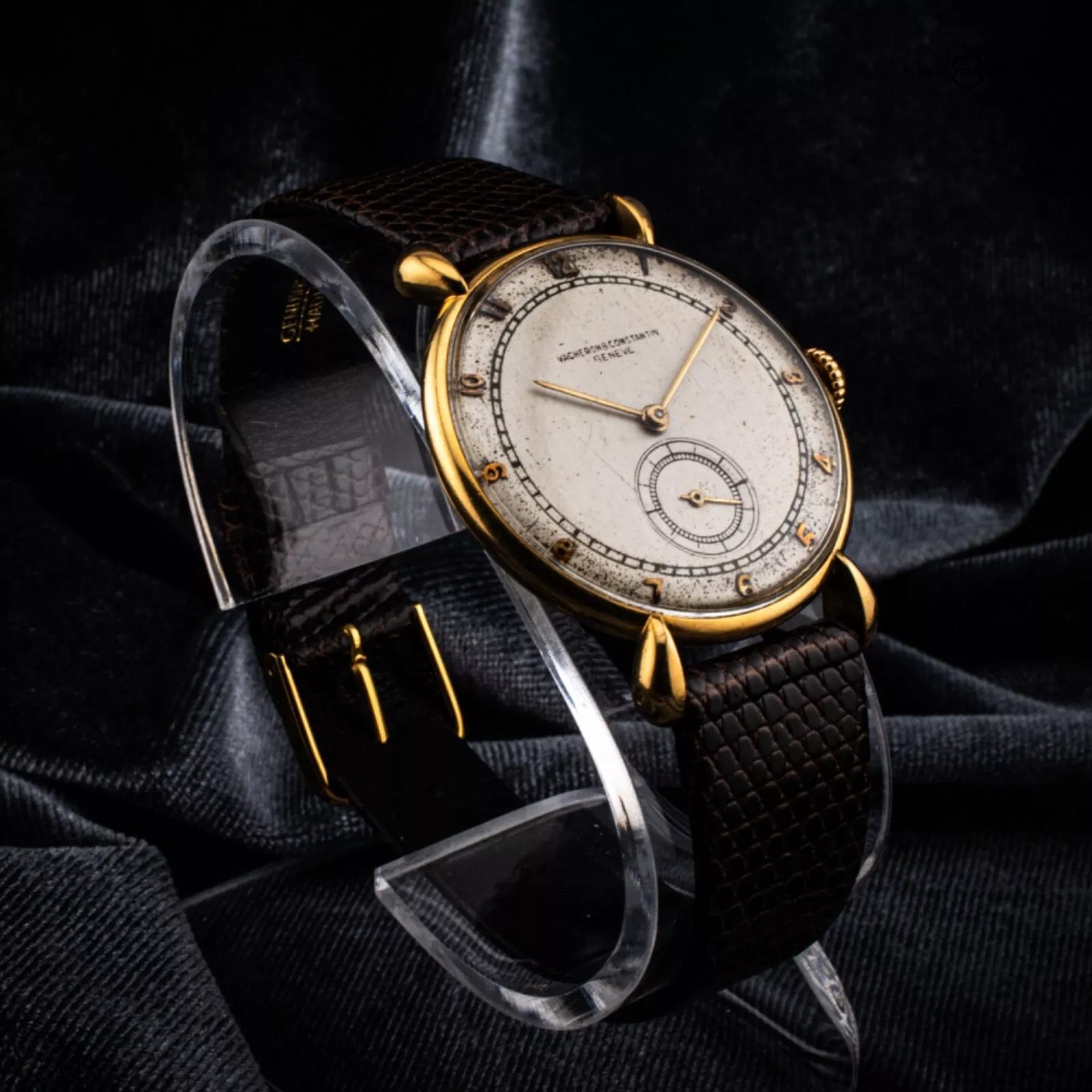 Vacheron Constantin 18K Yellow Gold, cal 453 Watch with Tear Drop Lugs, Ref 4126 - Image 14