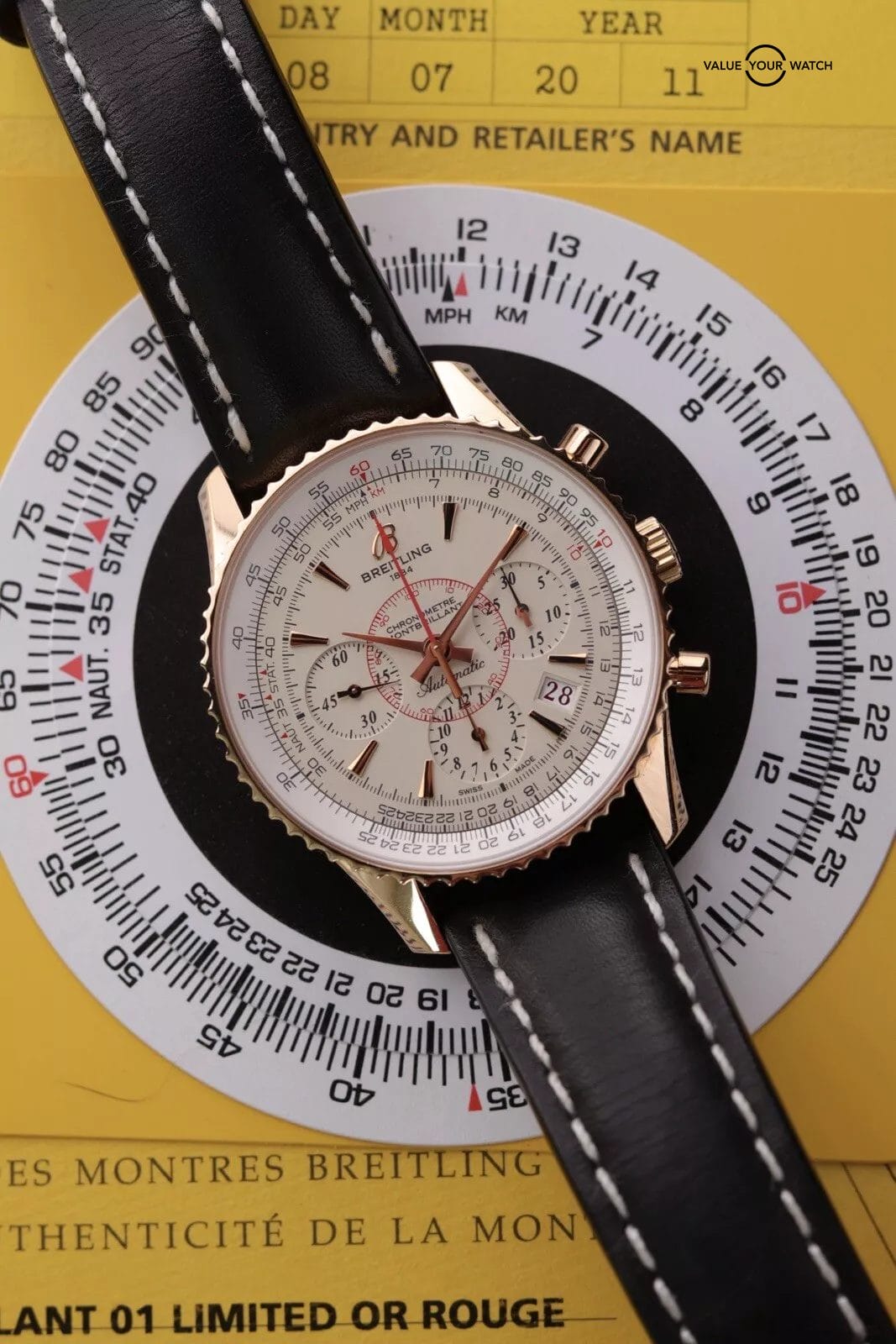 Breitling Navitimer Montbrillant 01 | RB0131 | Limited Edition of 200 Solid Gold - Image 6