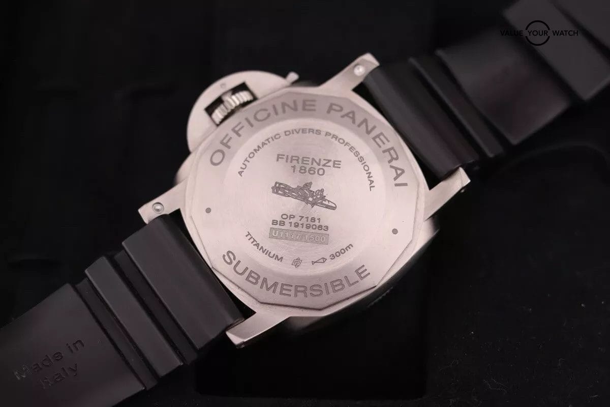 Panerai Luminor Submersible PAM1305 Titanium 47mm Black Dial with Box/Papers - Image 3
