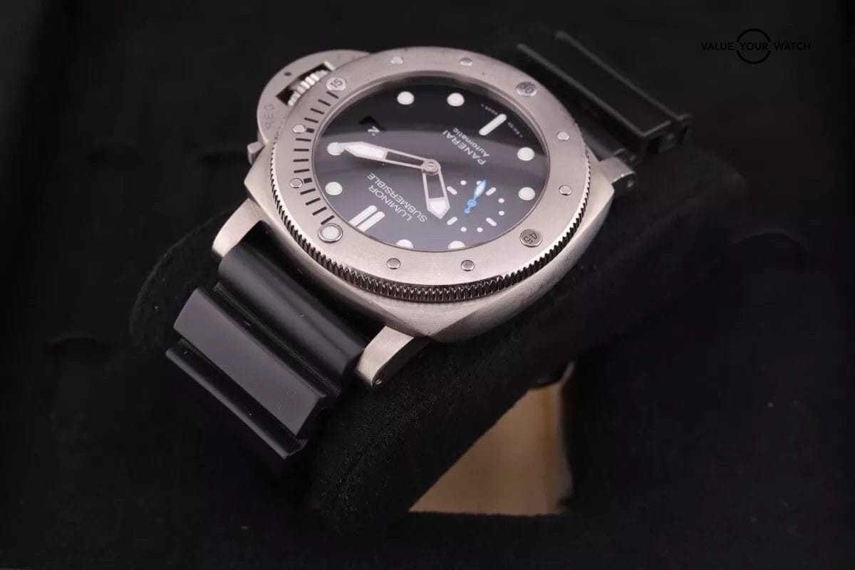 Panerai Luminor Submersible PAM1305 Titanium 47mm Black Dial with Box/Papers - Image 7