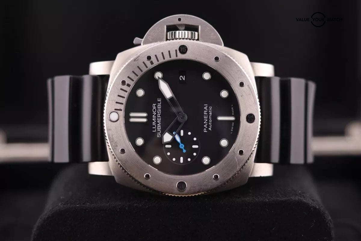 Panerai Luminor Submersible PAM1305 Titanium 47mm Black Dial with Box/Papers - Image 11