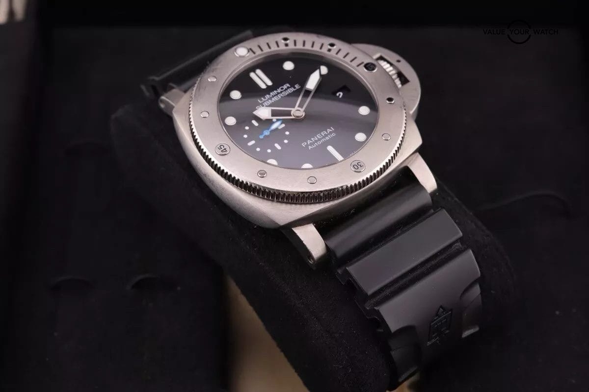 Panerai Luminor Submersible PAM1305 Titanium 47mm Black Dial with Box/Papers - Image 13