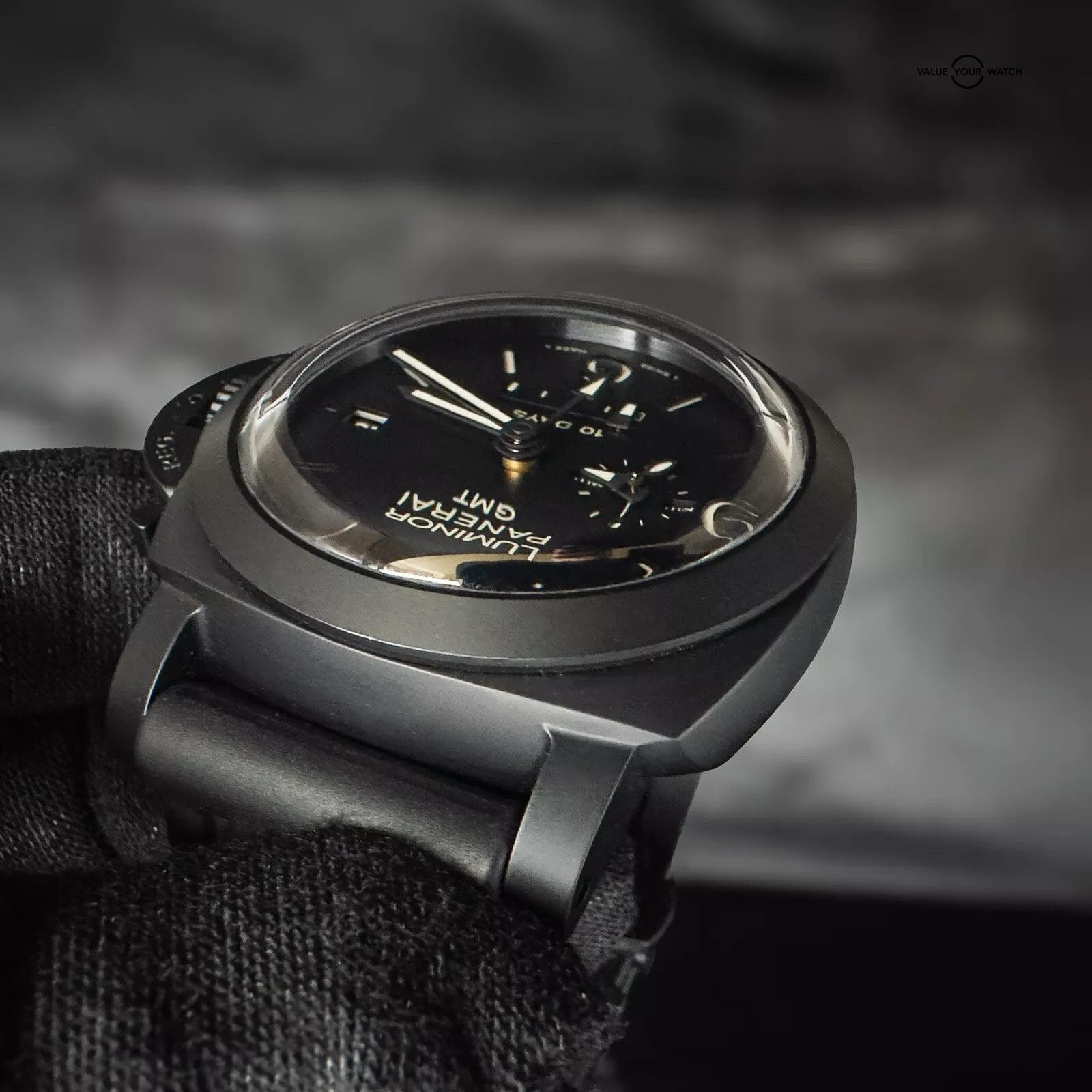 Panerai Luminor 1950 10 Days GMT Ceramica PAM 00335 w Box / Papers & Extra Strap - Image 7