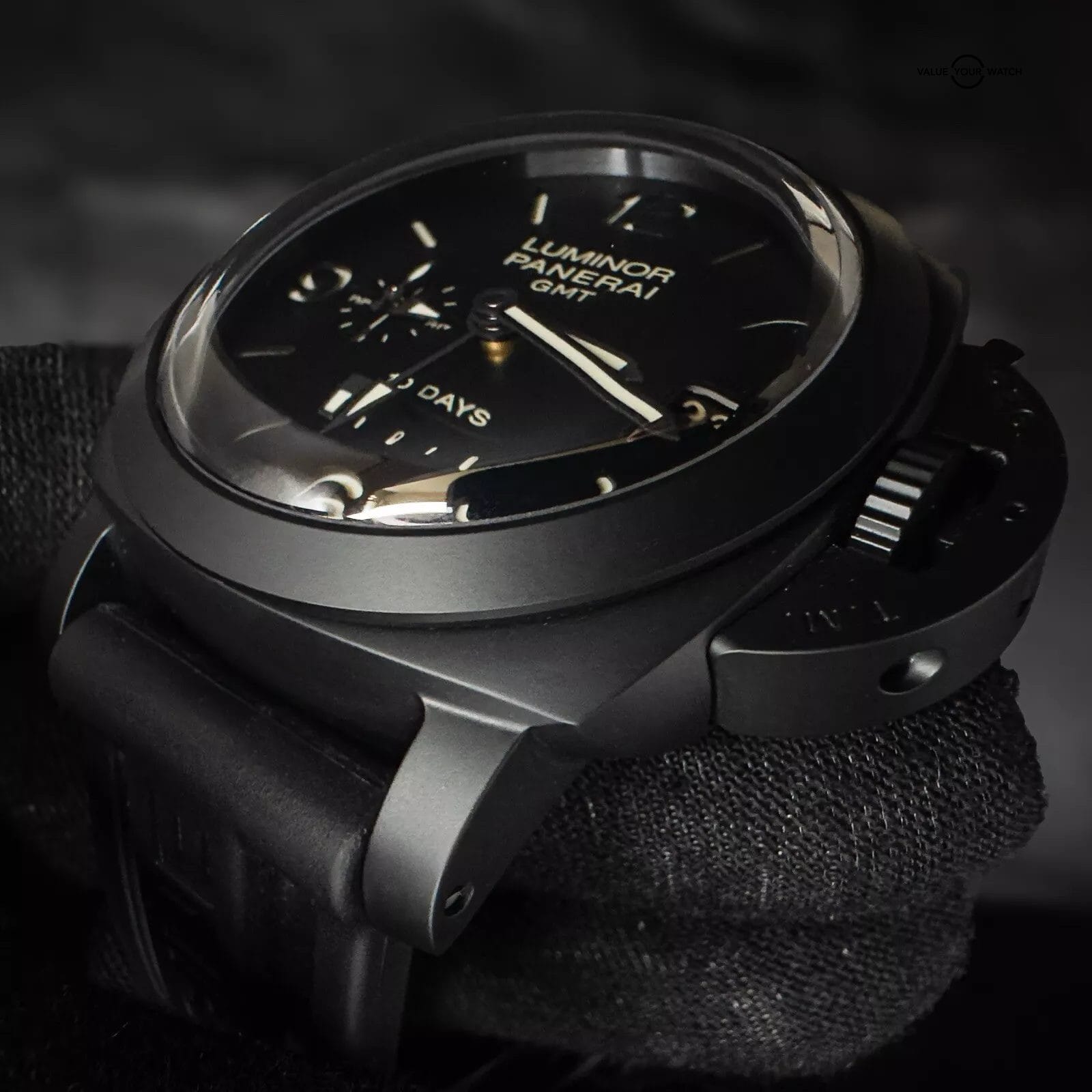 Panerai Luminor 1950 10 Days GMT Ceramica PAM 00335 w Box / Papers & Extra Strap - Image 11
