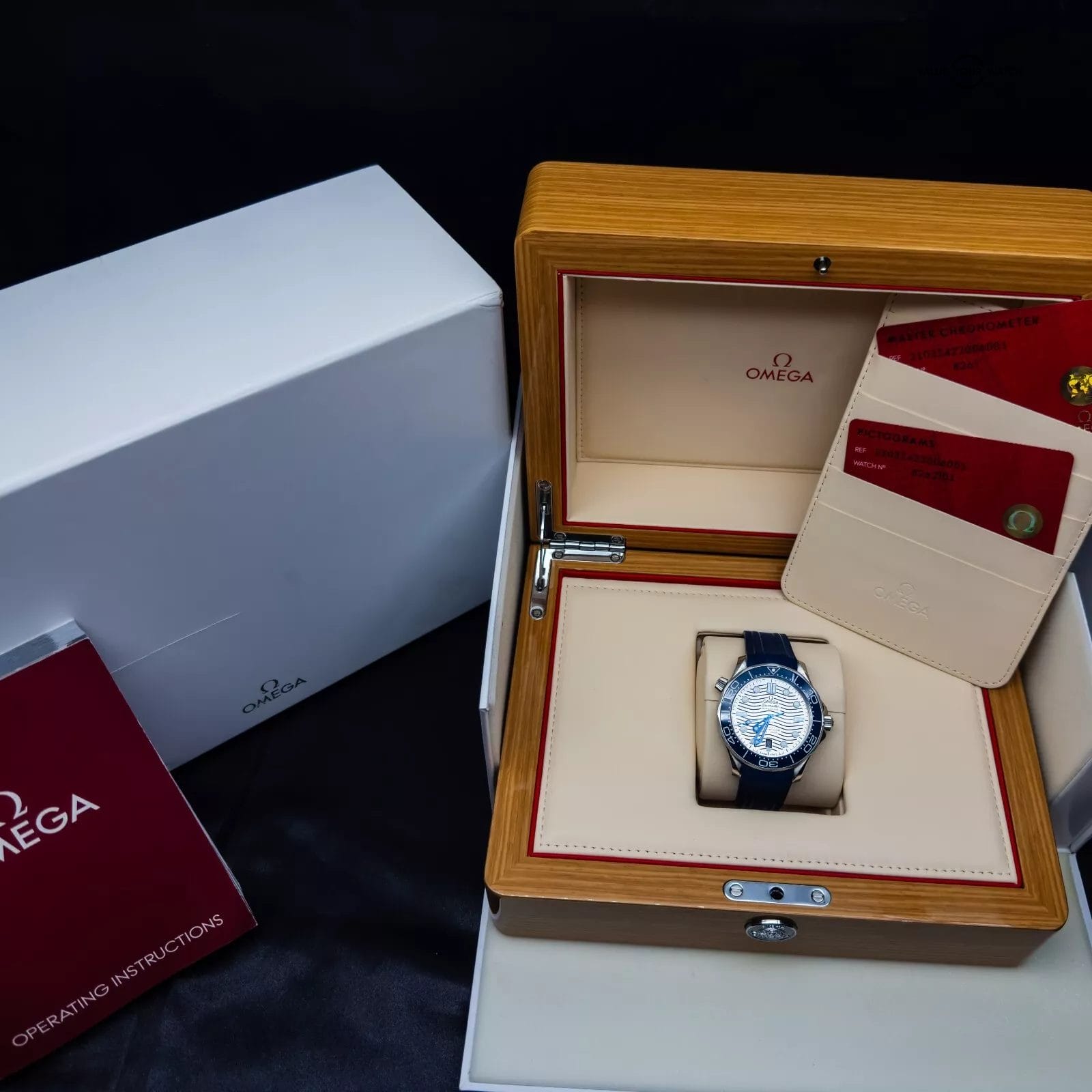 OMEGA Seamaster Diver 300M Grey Dial Full Set Box & Cards 210.32.42.20.06.001 - Image 7