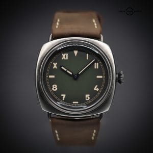 PANERAI Radiomir 8 Days “California” 45mm, Green Dial, Leather Strap, Ref. PAM01349, Full Set