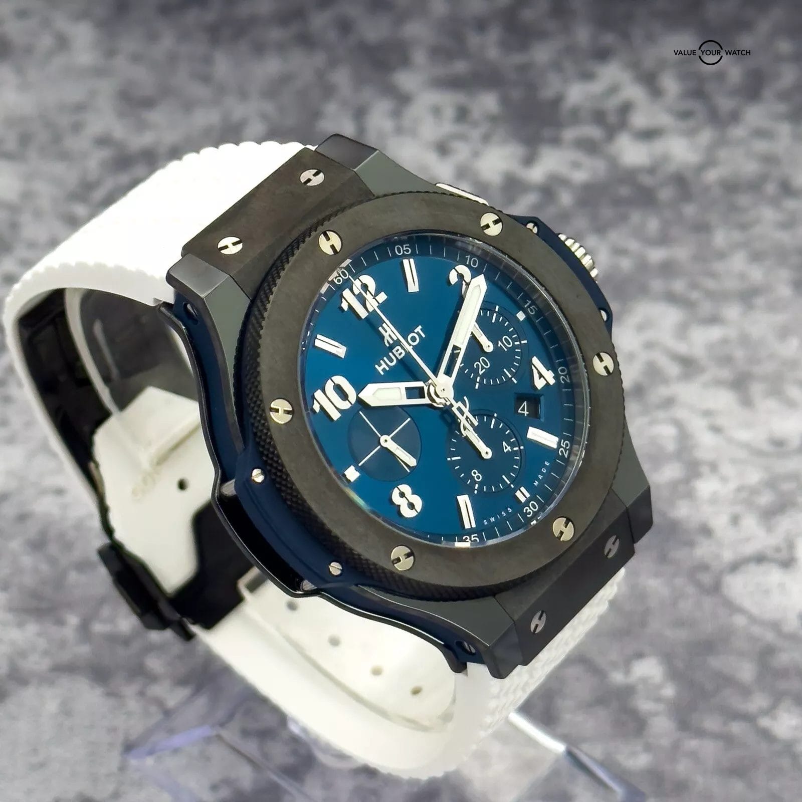 Hublot Big Bang Chrono Blue Black Ceramamic 44mm 2 Straps, B&Ps - 301.CM.710.RX - Image 3