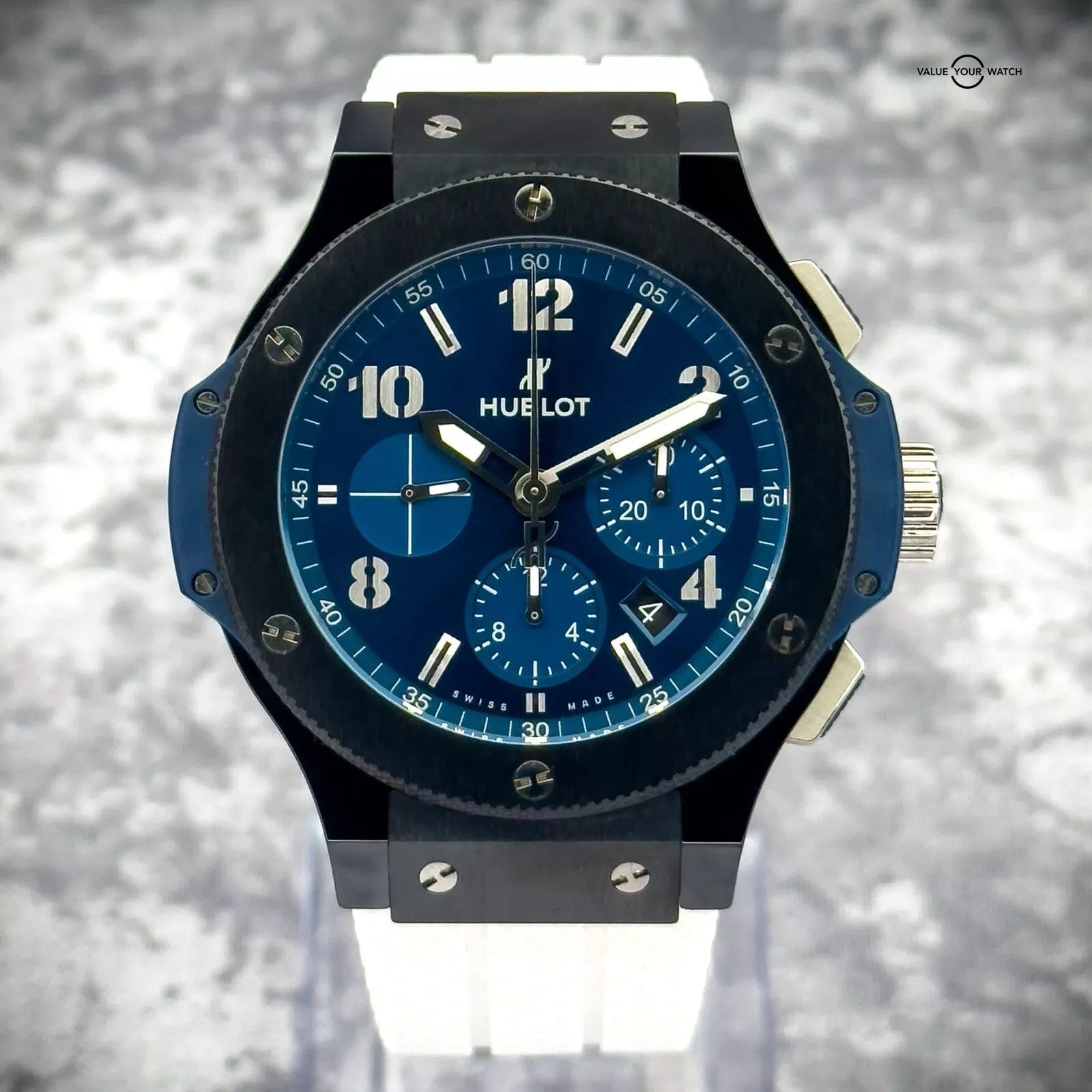 Hublot Big Bang Chrono Blue Black Ceramamic 44mm 2 Straps, B&Ps - 301.CM.710.RX - Image 4