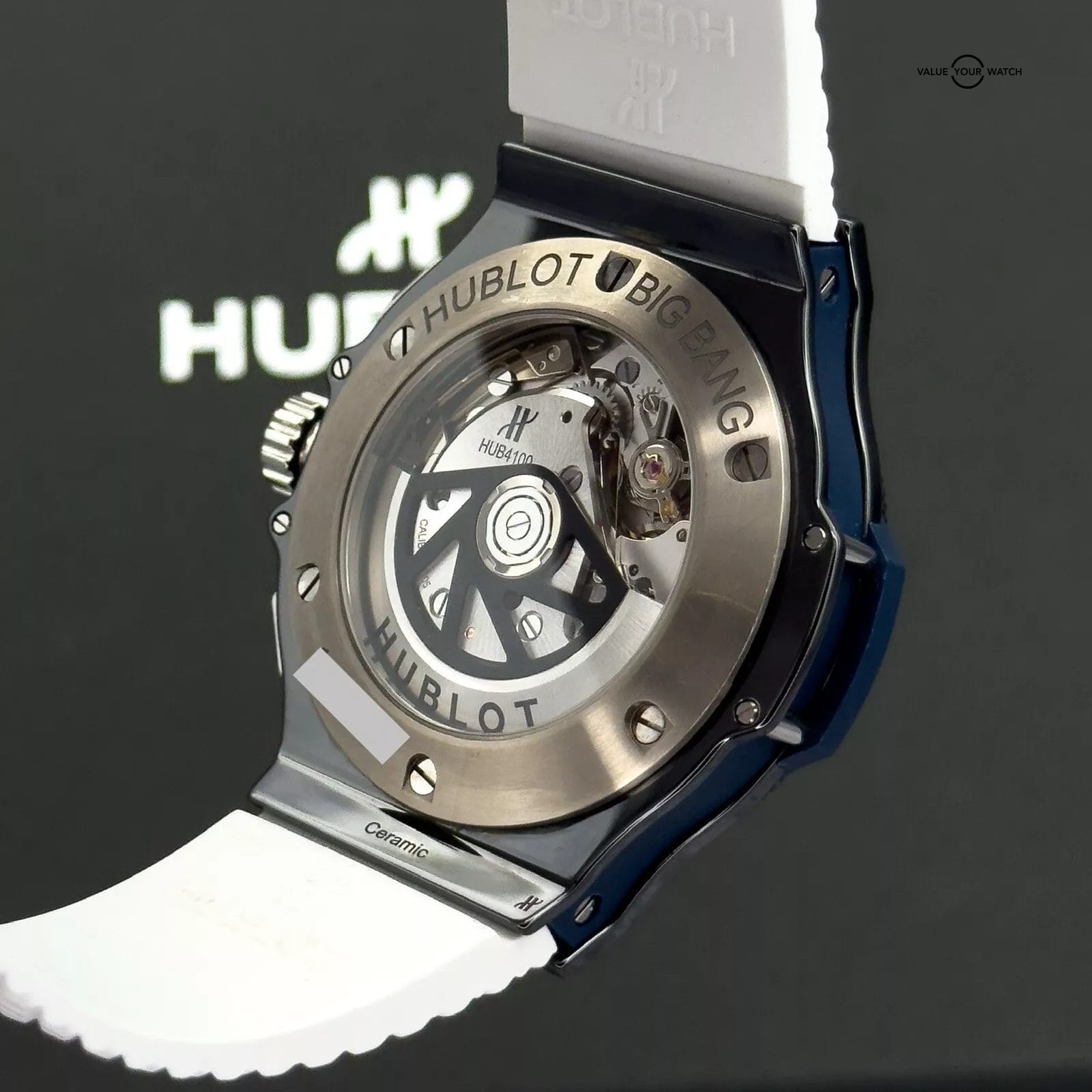 Hublot Big Bang Chrono Blue Black Ceramamic 44mm 2 Straps, B&Ps - 301.CM.710.RX - Image 9