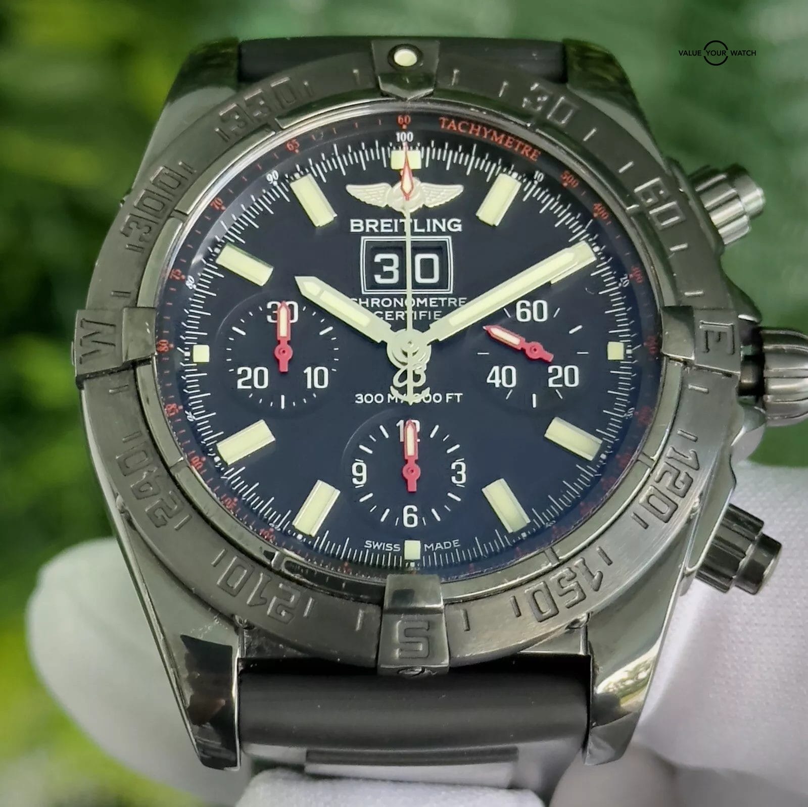 Breitling Blackbird Blacksteel Chronomat 44mm M44359 - Limited Edition -Full Set
