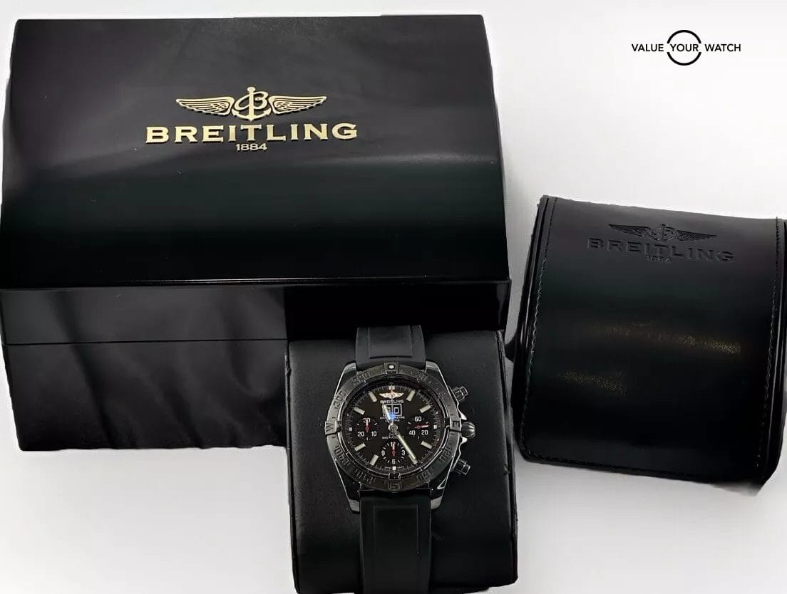 Breitling Blackbird Blacksteel Chronomat 44mm M44359 - Limited Edition -Full Set - Image 6