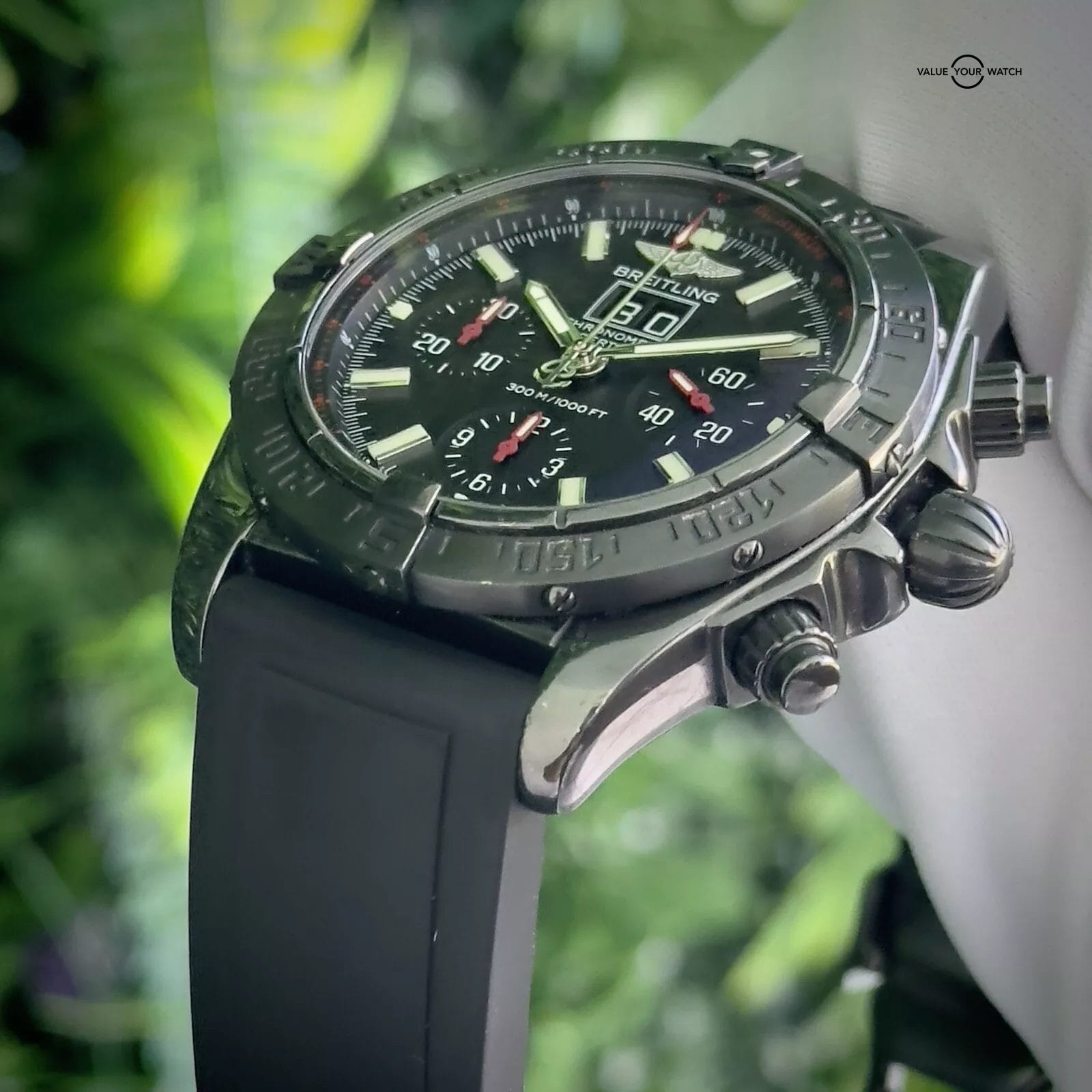 Breitling Blackbird Blacksteel Chronomat 44mm M44359 - Limited Edition -Full Set - Image 11