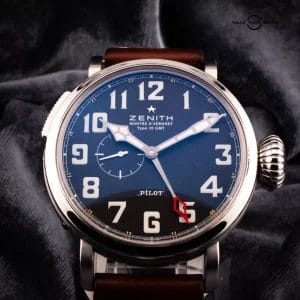 Zenith Elite Pilot Montre d’Aeronef Type 20 GMT Watch, Ref. 03.2430.693/21.C723