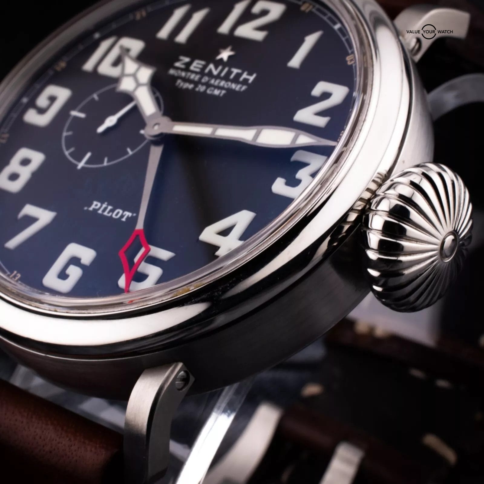 Zenith Elite Pilot Montre d'Aeronef Type 20 GMT Watch, Ref. 03.2430.693/21.C723 - Image 7