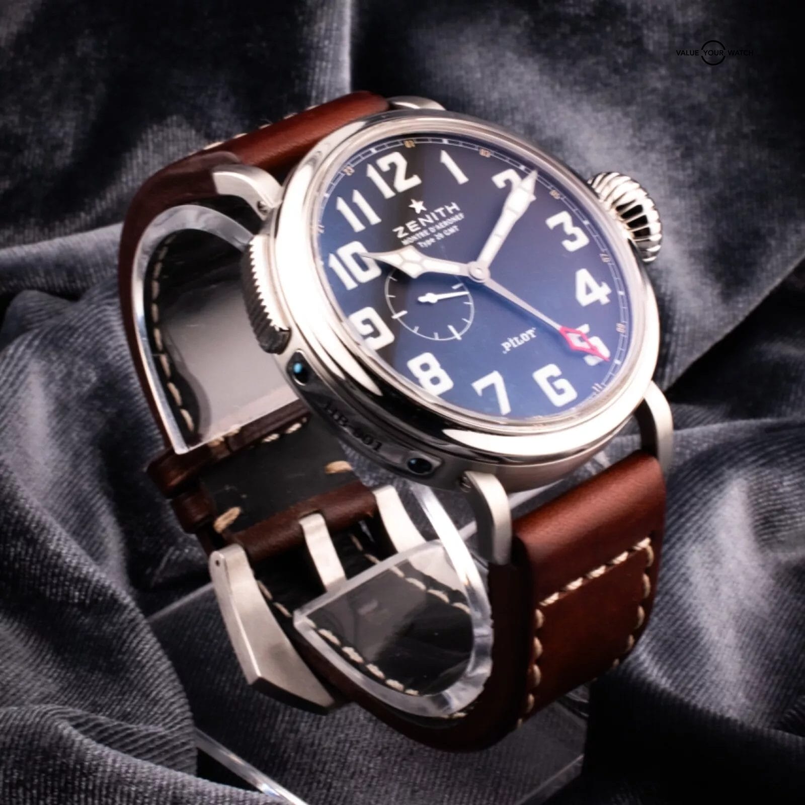 Zenith Elite Pilot Montre d'Aeronef Type 20 GMT Watch, Ref. 03.2430.693/21.C723 - Image 4