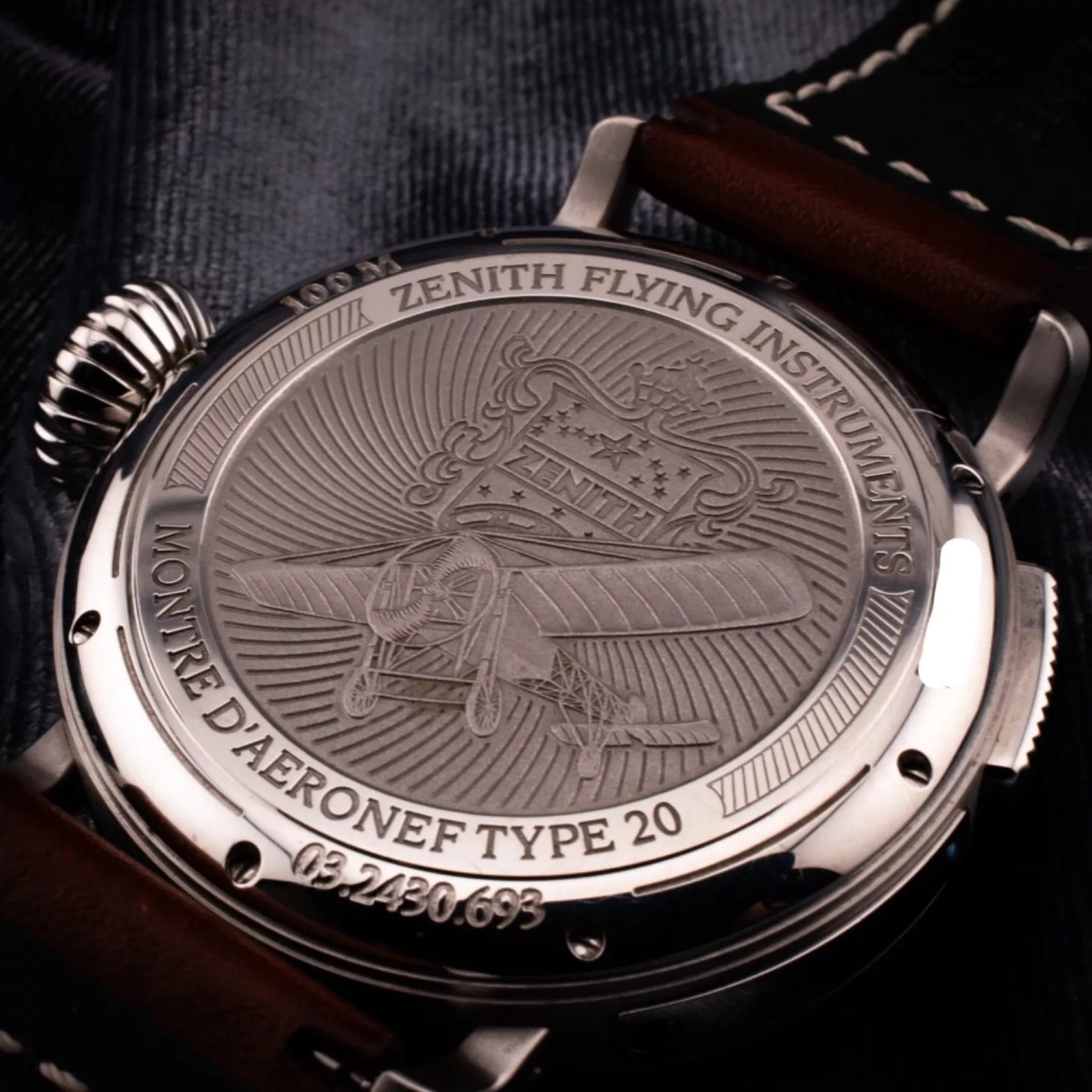 Zenith Elite Pilot Montre d'Aeronef Type 20 GMT Watch, Ref. 03.2430.693/21.C723 - Image 12