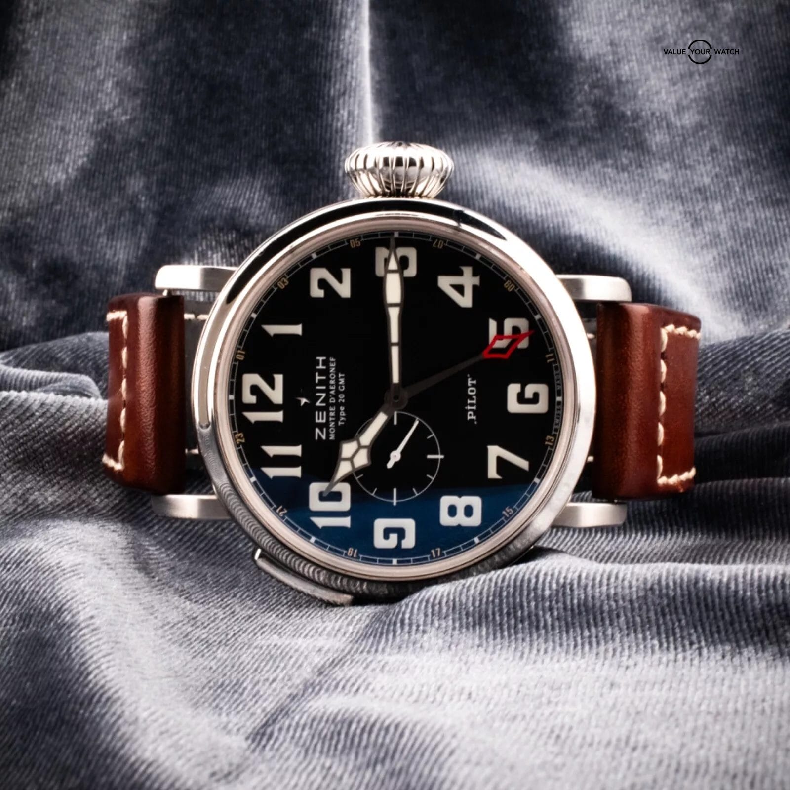 Zenith Elite Pilot Montre d'Aeronef Type 20 GMT Watch, Ref. 03.2430.693/21.C723 - Image 14